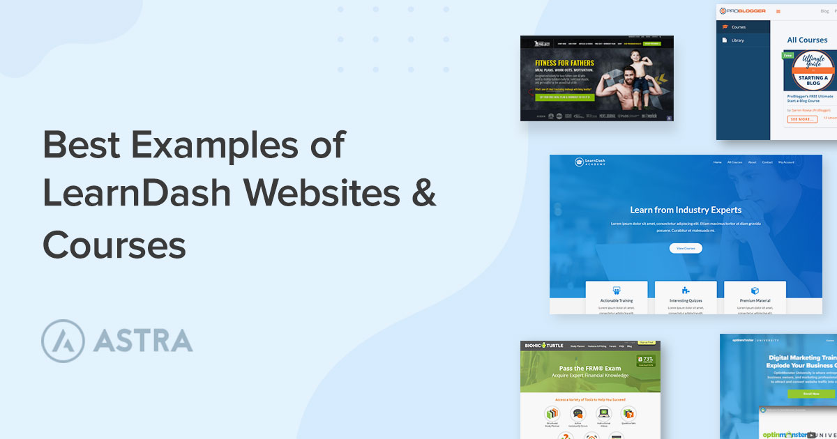 Learndash Sample Course 10 个 LearnDash 示例——从这些网站中获得灵感! - ASTRA中文